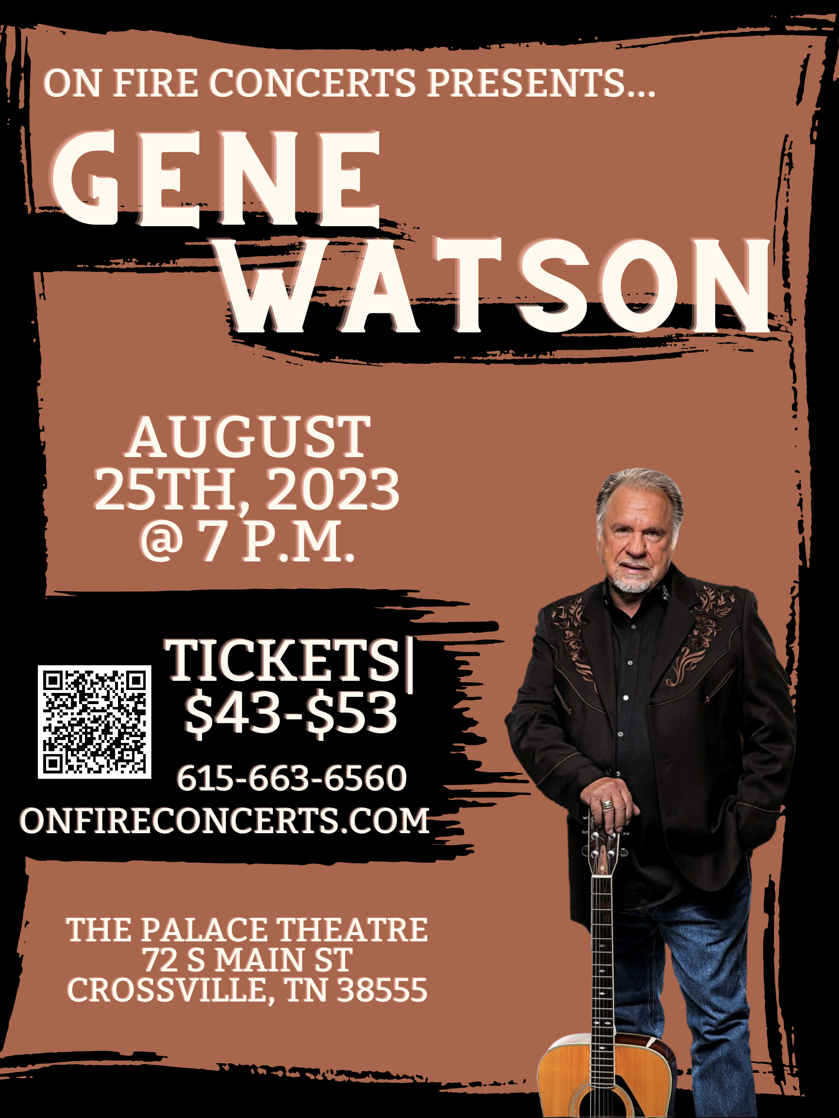 Gene Watson In Concert City Of Crossville TN   Gene Watson August 25 